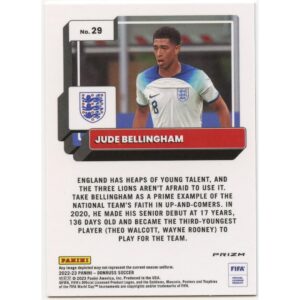 PANINI DONRUSS SOCCER 2022-23 JUDE BELLINGHAM #29 ENGLAND OPTIC PARALLEL