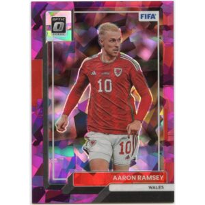 PANINI DONRUSS SOCCER 2022-23 AARON RAMSEY #131 WALES Optic Purple Ice /199 PRIZM