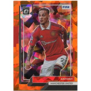 PANINI DONRUSS SOCCER 2022-23 ANTONY #136 MANCHESTER UNITED OPTIC ORANGE ICE PRIZM