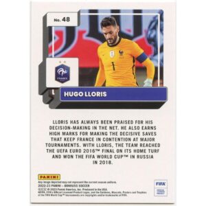 PANINI DONRUSS SOCCER 2022-23 HUGO LLORIS #48 FRANCE PURPLE PARALLEL /99