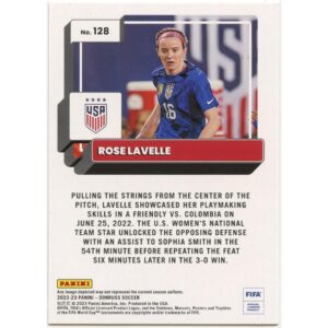 PANINI DONRUSS SOCCER 2022-23 ROSE LAVELLE #128 USA ORANGE PARALLEL