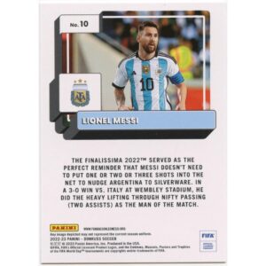 PANINI DONRUSS SOCCER 2022-23 LIONEL MESSI #10 ARGENTINA