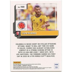 PANINI DONRUSS SOCCER 2022-23 LUIS SUAREZ #150 COLOMBIA ORANGE PARALLEL