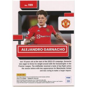 PANINI DONRUSS SOCCER 2022-23 ALEJANDRO GARNACHO #199 MANCHESTER UNITED RATED ROOKIE