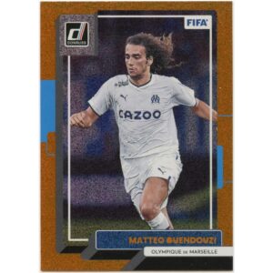 PANINI DONRUSS SOCCER 2022-23 MATTEO GUENDOUZI #92 MARSEILLE ORANGE PARALLEL