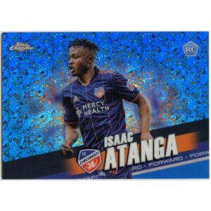 TOPPS CHROME MLS 2022 ISAAC ATANGA #159 CINCINNATI Blue Mini-Diamond Refractor /199