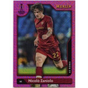 TOPPS UEFA MERLIN 2021-22 NICOLO ZANIOLO #41 ROMA PINK MOJO REFRACTOR /275