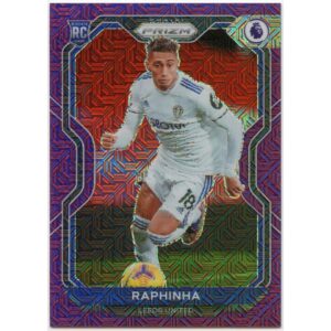 PANINI CHRONICLES PRIZM 2020-21 RAPHINHA #9 LEEDS UNITED PURPLE MOJO