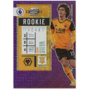 PANINI CHRONICLES CONTENDERS OPTIC 2020-21 FABIO SILVA #8 WOLVES ROOKIE TICKET PURPLE MOJO