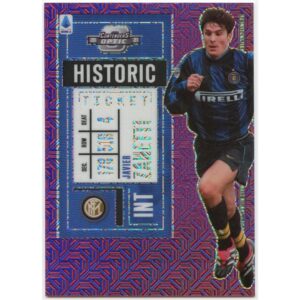 PANINI CHRONICLES CONTENDERS OPTIC 2020-21 JAVIER ZANETTI #2 INTER HISTORIC TICKET PURPLE MOJO