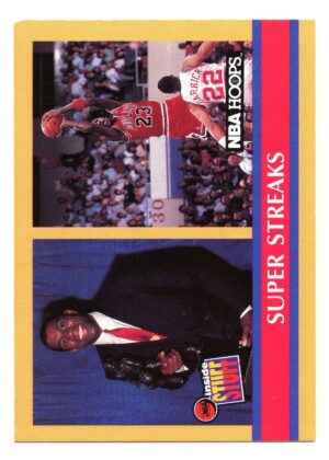 HOOPS SUPER STREAKS BTS 1990 MICHAEL JORDAN #385 CHICAGO BULLS