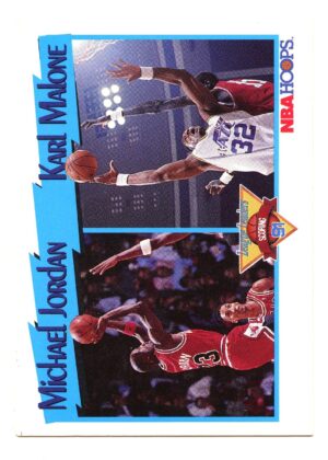 HOOPS 1991 MICHAEL JORDAN / KARL MALONE #306 CHICAGO BULLS