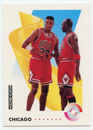 SKYBOX TEAMWORK 1991 MICHAEL JORDAN /SCOTTIE PIPEN #462 CHICAGO BULLS