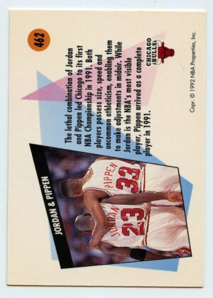 SKYBOX TEAMWORK 1991 MICHAEL JORDAN /SCOTTIE PIPEN #462 CHICAGO BULLS