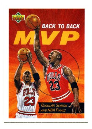 UPPER DECK BACK TO BACK MVP 1992 MICHAEL JORDAN #67 CHICAGO BULLS