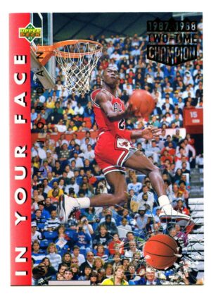 UPPER DECK IN YOUR FACE 1992 MICHAEL JORDAN #453 CHICAGO BULLS