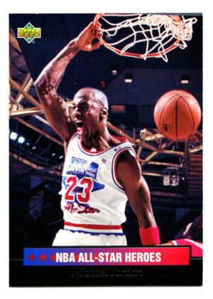 UPPER DECK NBA ALL-STARS HEROES 1992 MICHAEL JORDAN #15 CHICAGO BULLS