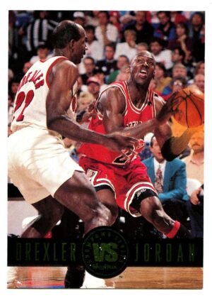 SKYBOX PREMIUM 1993 CLYDE DREXLER / MICHAEL JORDAN #SS11 CHICAGO BULLS