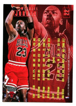 FLEER 1995 MICHAEL JORDAN #22 CHICAGO BULLS