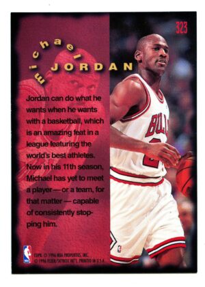 FLEER 1995 MICHAEL JORDAN #323 CHICAGO BULLS