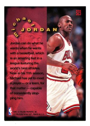 FLEER 1995 MICHAEL JORDAN #323 CHICAGO BULLS