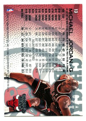 FLEER EUROPEAN 1996 MICHAEL JORDAN #13 CHICAGO BULLS