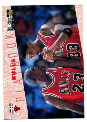 UPPER DECK COLLECTOR’S CHOICE 1996 BULLS PLAYBOOK PLAY JORDAN / PIPPEN #370 CHICAGO BULLS