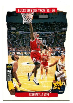 UPPER DECK COLLECTOR’S CHOICE 1996 MICHAEL JORDAN /SCOTTIE PIPEN VICTORY TOUR #26 CHICAGO BULLS