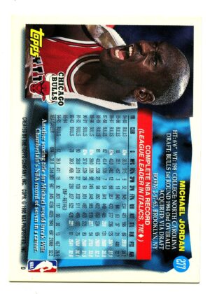 TOPPS 1995 MICHAEL JORDAN #277 CHICAGO BULLS