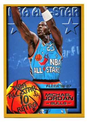 FLEER NBA ALL STAR 1996 MICHAEL JORDAN #282 CHICAGO BULLS