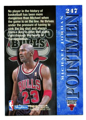 SKYBOX PREMIUM 1996 MICHAEL JORDAN #247 CHICAGO BULLS