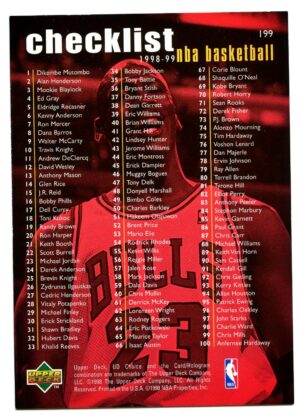 UPPER DECK CHOICE 1998 MICHAEL JORDAN #199 CHICAGO BULLS