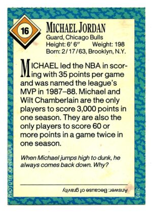 SPORTS ILLUSTRATED FOR KIDS 1989 MICHAEL JORDAN CHICAGO BULLS