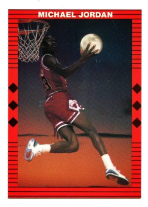 MOON DUNK 1989 MICHAEL JORDAN CHICAGO BULLS PROMO CARD