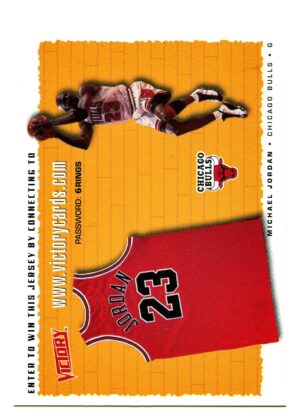 UPPER DECK JERSEY ENTRY 1999 MICHAEL JORDAN CHICAGO BULLS