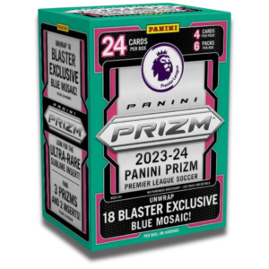 2023/24 Panini Prizm Premier League EPL Soccer 6-Pack Hobby Blaster (Blue Mosaic Prizms!)