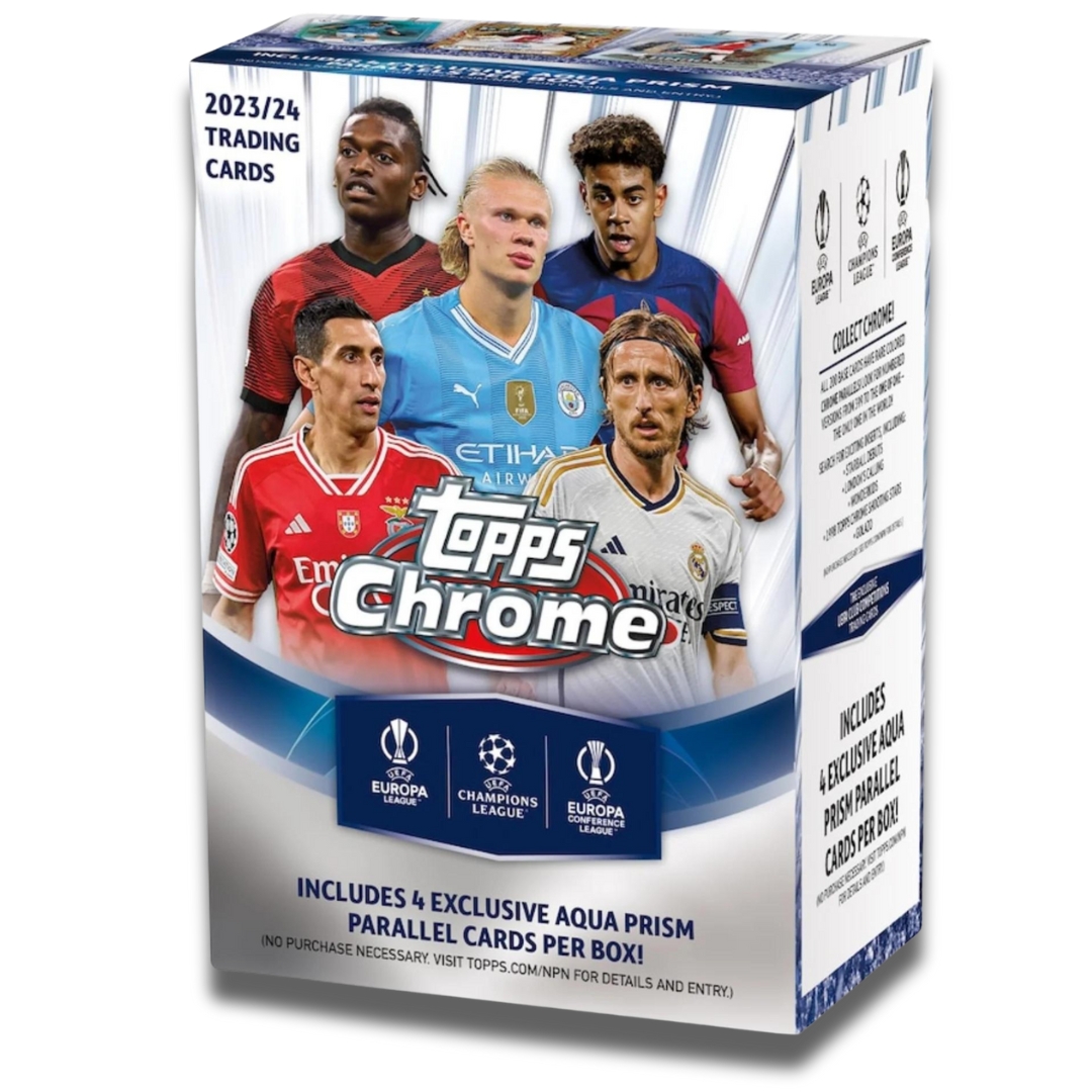 2023/24 Topps Chrome Uefa Club Competitions Soccer Blaster Box