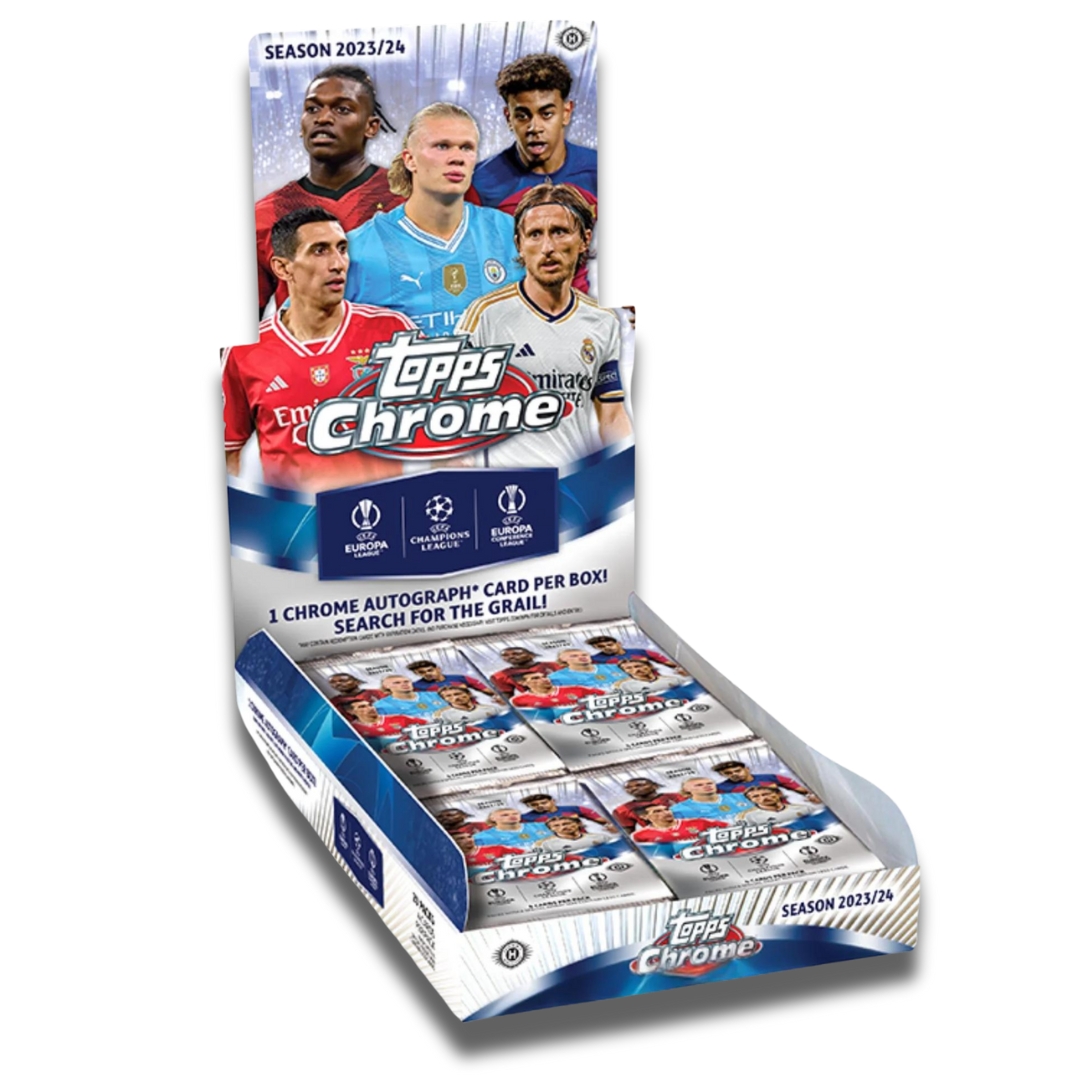 2023/24 Topps Chrome UEFA Club Competitions Soccer Hobby Box