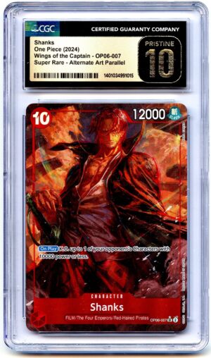 One Piece Wings of the Captain Shanks (Alternate Art) OP06-007 – CGC 10.0 PRISTINE