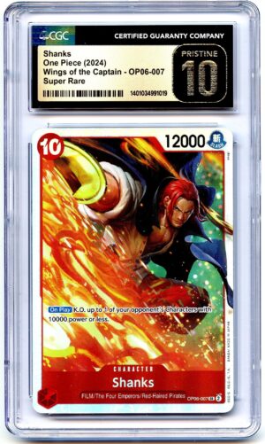 One Piece Wings of the Captain Shanks OP06-007 – CGC 10.0 PRISTINE