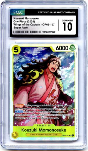 One Piece Wings of the Captain Kouzuki Momonosuke OP06-107 – CGC 10.0