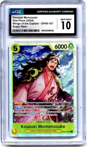 One Piece Wings of the Captain Kouzuki Momonosuke OP06-107 – CGC 10.0