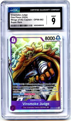 One Piece Wings of the Captain Vinsmoke Judge OP06-062 – CGC 9.0