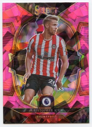 Kristoffer Ajer Panini Select Premier 2022-23 Pink Ice Prizm Terrace #20