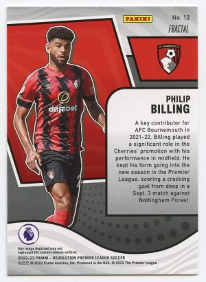 Philip Billing Panini Revolution Premier League 2022-23 Fractal #12