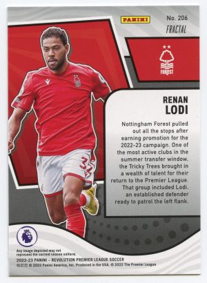 Renan Lodi Panini Revolution Premier League 2022-23 Fractal #206