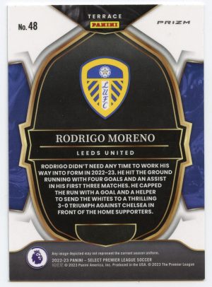 Rodrigo Moreno Panini Select Premier League 2022-23 Pink Ice Prizm Terrace #48