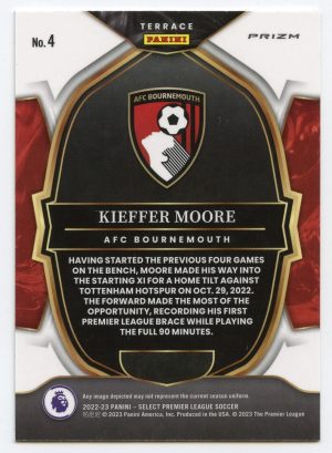 Kieffer Moore Panini Select Premier League 2022-23 Pink Ice Prizm Terrace #4