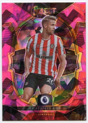 Kristoffer Ajer Panini Select Premier League 2022-23 Pink Ice Prizm Terrace #20