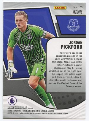 Jordan Pickford Panini Revolution Premier League 2022-23 Ifinite #103